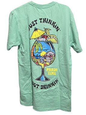NWT Pardy Time Just Thinkin' About Drinkin' T-Shirt Size Small